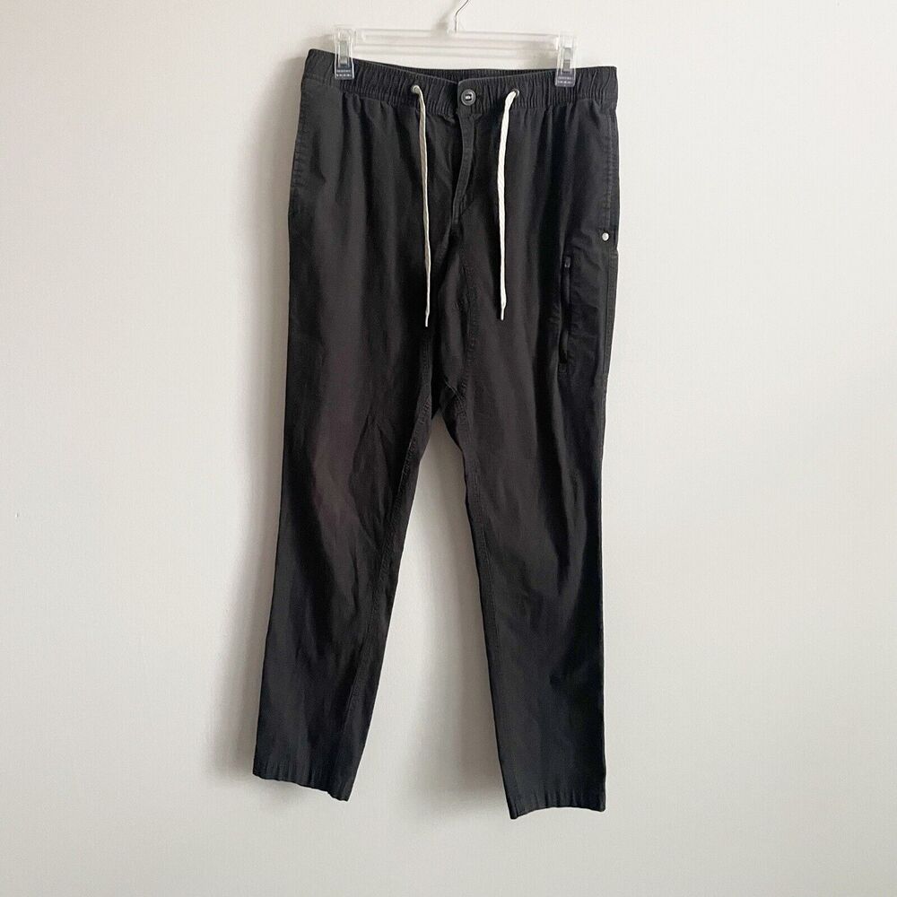 Vuori Size L Gray Ripstop DuraTerra Pants Drawstring V412 Tapered